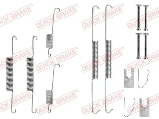 Zubehörsatz, Bremsbacken Hinterachse QUICK BRAKE 105-0645