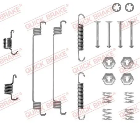 Zubehörsatz, Bremsbacken QUICK BRAKE 105-0651 Bild Zubehörsatz, Bremsbacken QUICK BRAKE 105-0651