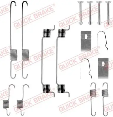 Zubehörsatz, Bremsbacken Hinterachse QUICK BRAKE 105-0699