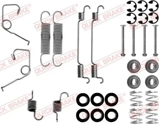 Zubehörsatz, Bremsbacken QUICK BRAKE 105-0705 Bild Zubehörsatz, Bremsbacken QUICK BRAKE 105-0705