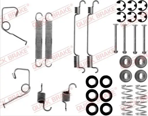 Zubehörsatz, Bremsbacken QUICK BRAKE 105-0706 Bild Zubehörsatz, Bremsbacken QUICK BRAKE 105-0706