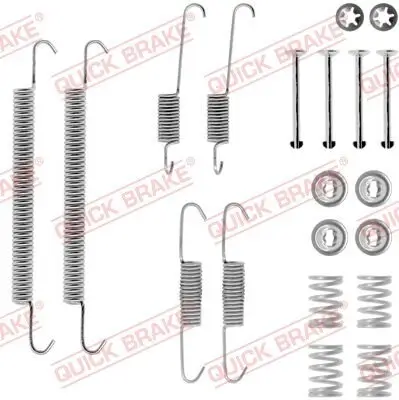 Zubehörsatz, Bremsbacken QUICK BRAKE 105-0707 Bild Zubehörsatz, Bremsbacken QUICK BRAKE 105-0707