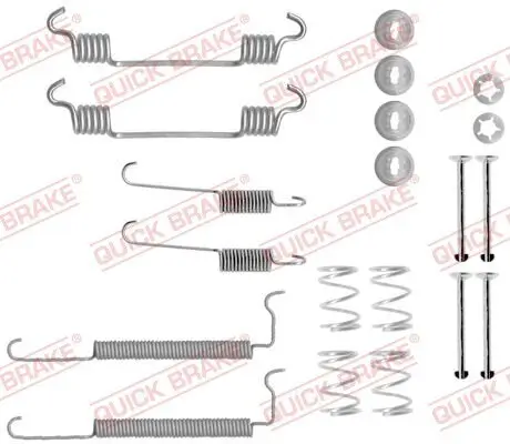 Zubehörsatz, Bremsbacken QUICK BRAKE 105-0710 Bild Zubehörsatz, Bremsbacken QUICK BRAKE 105-0710