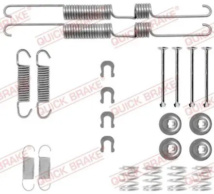 Zubehörsatz, Bremsbacken Hinterachse QUICK BRAKE 105-0738 Bild Zubehörsatz, Bremsbacken Hinterachse QUICK BRAKE 105-0738