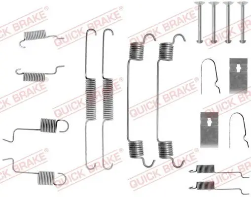 Zubehörsatz, Bremsbacken Hinterachse QUICK BRAKE 105-0742