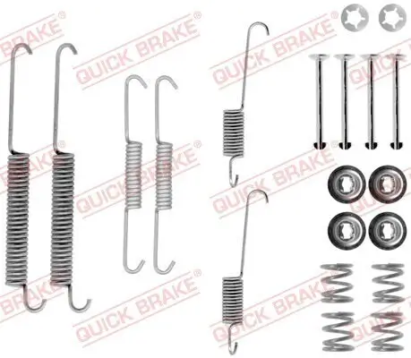 Zubehörsatz, Bremsbacken QUICK BRAKE 105-0754 Bild Zubehörsatz, Bremsbacken QUICK BRAKE 105-0754