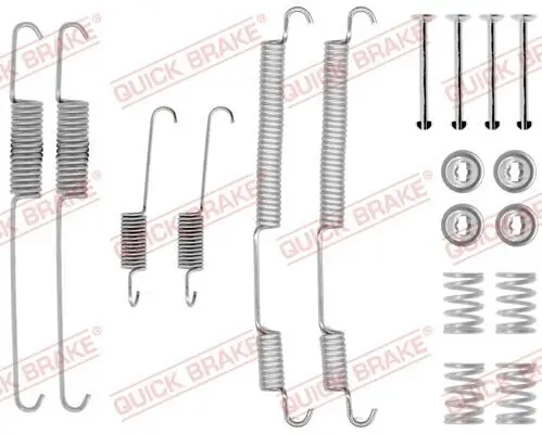 Zubehörsatz, Bremsbacken Hinterachse QUICK BRAKE 105-0755