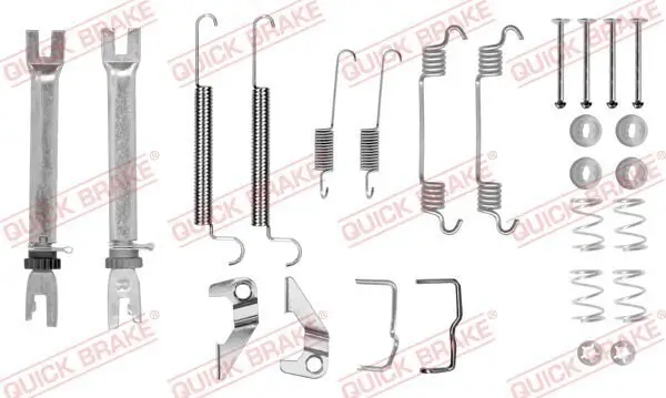 Zubehörsatz, Bremsbacken Hinterachse QUICK BRAKE 105-0766S