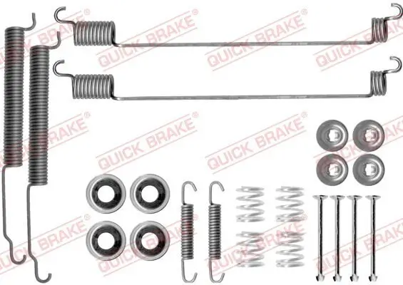 Zubehörsatz, Bremsbacken Hinterachse QUICK BRAKE 105-0768