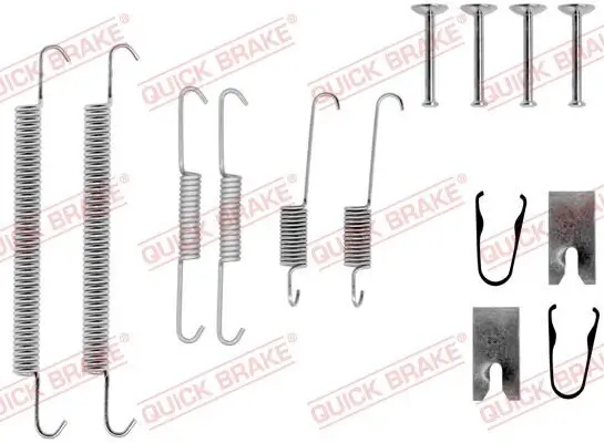 Zubehörsatz, Bremsbacken QUICK BRAKE 105-0771 Bild Zubehörsatz, Bremsbacken QUICK BRAKE 105-0771