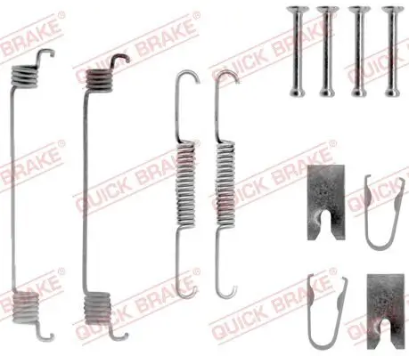 Zubehörsatz, Bremsbacken QUICK BRAKE 105-0789 Bild Zubehörsatz, Bremsbacken QUICK BRAKE 105-0789