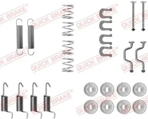 Zubehörsatz, Feststellbremsbacken QUICK BRAKE 105-0810 Bild Zubehörsatz, Feststellbremsbacken QUICK BRAKE 105-0810