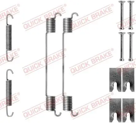 Zubehörsatz, Bremsbacken QUICK BRAKE 105-0814 Bild Zubehörsatz, Bremsbacken QUICK BRAKE 105-0814