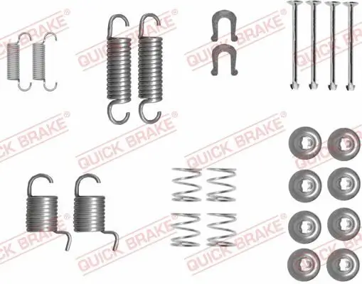 Zubehörsatz, Bremsbacken Hinterachse QUICK BRAKE 105-0834