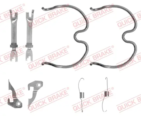 Zubehörsatz, Bremsbacken Hinterachse QUICK BRAKE 105-0837S Bild Zubehörsatz, Bremsbacken Hinterachse QUICK BRAKE 105-0837S