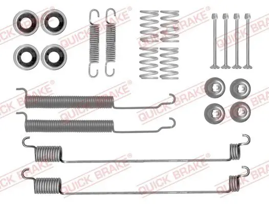 Zubehörsatz, Bremsbacken Hinterachse QUICK BRAKE 105-0843