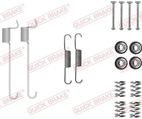 Zubehörsatz, Feststellbremsbacken QUICK BRAKE 105-0848 Bild Zubehörsatz, Feststellbremsbacken QUICK BRAKE 105-0848