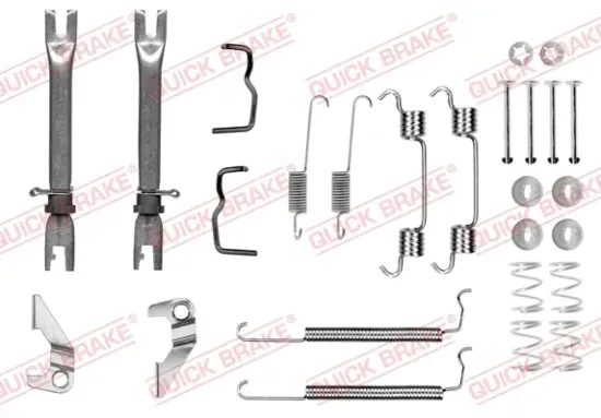 Zubehörsatz, Bremsbacken Hinterachse QUICK BRAKE 105-0849S Bild Zubehörsatz, Bremsbacken Hinterachse QUICK BRAKE 105-0849S