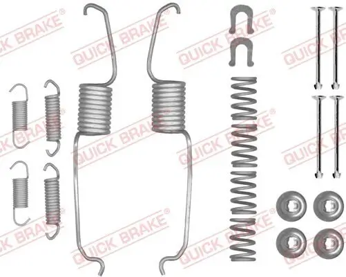 Zubehörsatz, Bremsbacken Hinterachse QUICK BRAKE 105-0853