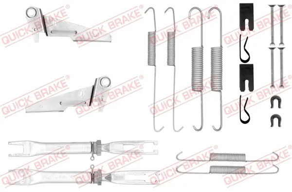 Zubehörsatz, Bremsbacken Hinterachse QUICK BRAKE 105-0854S