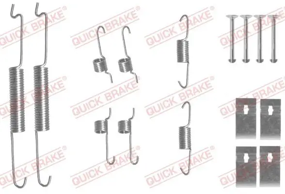 Zubehörsatz, Bremsbacken Hinterachse QUICK BRAKE 105-0863