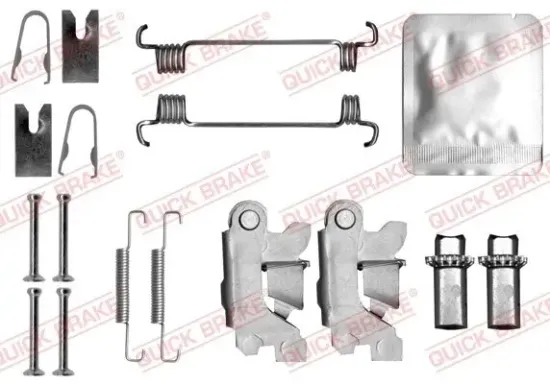 Zubehörsatz, Feststellbremsbacken Hinterachse QUICK BRAKE 105-0875S Bild Zubehörsatz, Feststellbremsbacken Hinterachse QUICK BRAKE 105-0875S