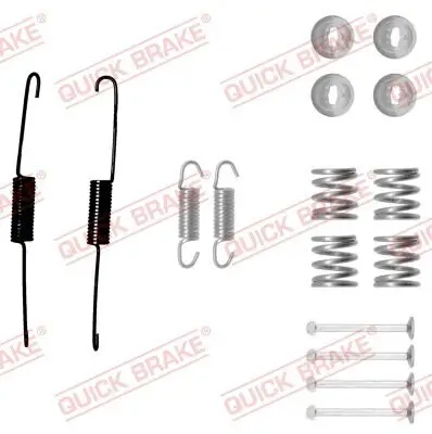 Zubehörsatz, Bremsbacken QUICK BRAKE 105-0879 Bild Zubehörsatz, Bremsbacken QUICK BRAKE 105-0879