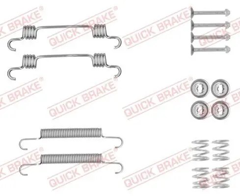 Zubehörsatz, Feststellbremsbacken QUICK BRAKE 105-0887