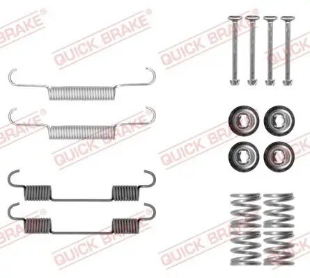 Zubehörsatz, Feststellbremsbacken Hinterachse QUICK BRAKE 105-0897