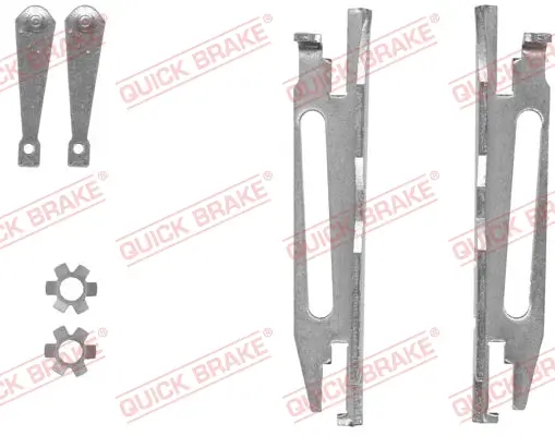 Nachsteller-Satz, Trommelbremse Hinterachse QUICK BRAKE 105 53 001 Bild Nachsteller-Satz, Trommelbremse Hinterachse QUICK BRAKE 105 53 001