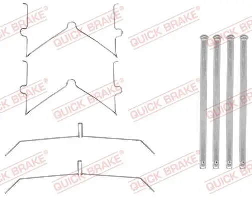 Zubehörsatz, Scheibenbremsbelag QUICK BRAKE 109-0003