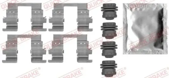 Zubehörsatz, Scheibenbremsbelag QUICK BRAKE 109-0013 Bild Zubehörsatz, Scheibenbremsbelag QUICK BRAKE 109-0013