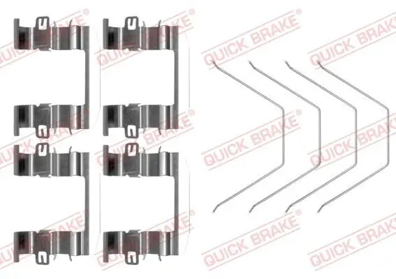 Zubehörsatz, Scheibenbremsbelag QUICK BRAKE 109-0016