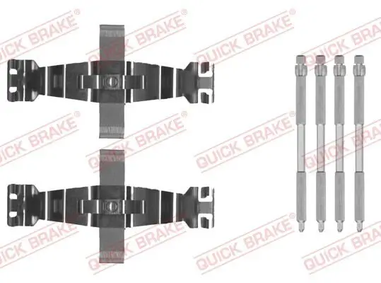 Zubehörsatz, Scheibenbremsbelag QUICK BRAKE 109-0022 Bild Zubehörsatz, Scheibenbremsbelag QUICK BRAKE 109-0022