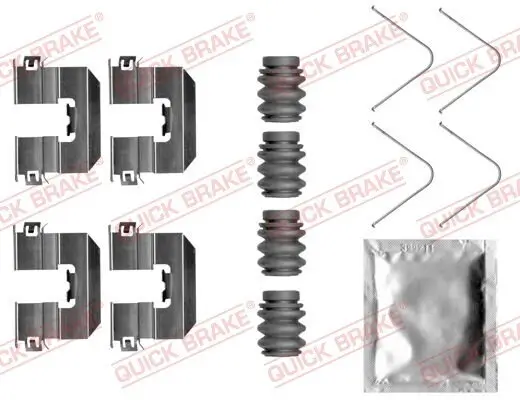 Zubehörsatz, Scheibenbremsbelag QUICK BRAKE 109-0058 Bild Zubehörsatz, Scheibenbremsbelag QUICK BRAKE 109-0058