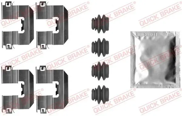 Zubehörsatz, Scheibenbremsbelag QUICK BRAKE 109-0080