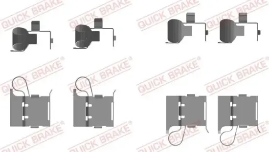 Zubehörsatz, Scheibenbremsbelag QUICK BRAKE 109-0097 Bild Zubehörsatz, Scheibenbremsbelag QUICK BRAKE 109-0097