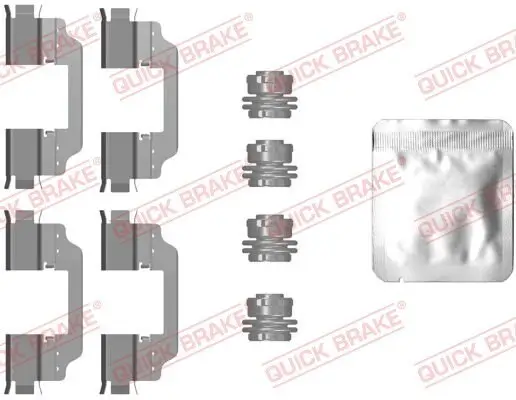 Zubehörsatz, Scheibenbremsbelag QUICK BRAKE 109-0101 Bild Zubehörsatz, Scheibenbremsbelag QUICK BRAKE 109-0101