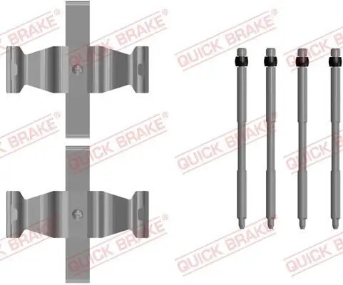 Zubehörsatz, Scheibenbremsbelag QUICK BRAKE 109-0107