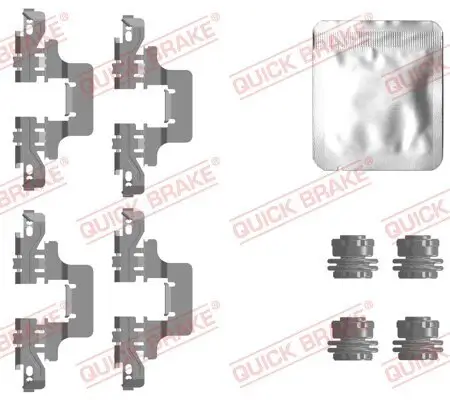 Zubehörsatz, Scheibenbremsbelag QUICK BRAKE 109-0128 Bild Zubehörsatz, Scheibenbremsbelag QUICK BRAKE 109-0128