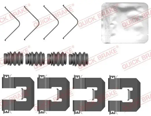 Zubehörsatz, Scheibenbremsbelag QUICK BRAKE 109-0160 Bild Zubehörsatz, Scheibenbremsbelag QUICK BRAKE 109-0160