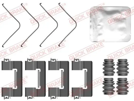 Zubehörsatz, Scheibenbremsbelag QUICK BRAKE 109-0163