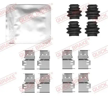 Zubehörsatz, Scheibenbremsbelag QUICK BRAKE 109-0172