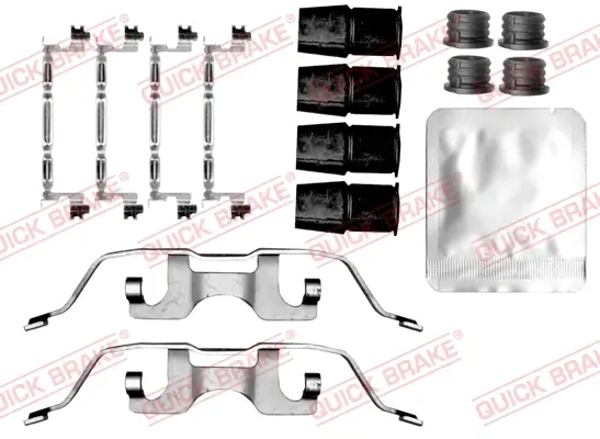 Zubehörsatz, Scheibenbremsbelag Hinterachse QUICK BRAKE 109-0208 Bild Zubehörsatz, Scheibenbremsbelag Hinterachse QUICK BRAKE 109-0208