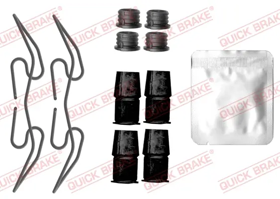 Zubehörsatz, Scheibenbremsbelag Hinterachse QUICK BRAKE 109-0217