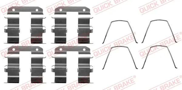 Zubehörsatz, Scheibenbremsbelag Hinterachse QUICK BRAKE 109-0229