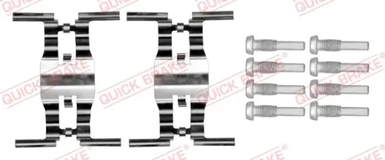 Zubehörsatz, Scheibenbremsbelag Vorderachse QUICK BRAKE 109-0231 Bild Zubehörsatz, Scheibenbremsbelag Vorderachse QUICK BRAKE 109-0231