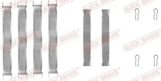 Zubehörsatz, Scheibenbremsbelag QUICK BRAKE 109-0937 Bild Zubehörsatz, Scheibenbremsbelag QUICK BRAKE 109-0937