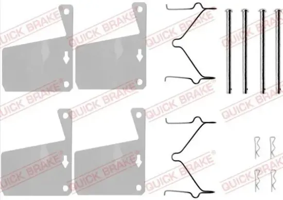 Zubehörsatz, Scheibenbremsbelag QUICK BRAKE 109-0960 Bild Zubehörsatz, Scheibenbremsbelag QUICK BRAKE 109-0960