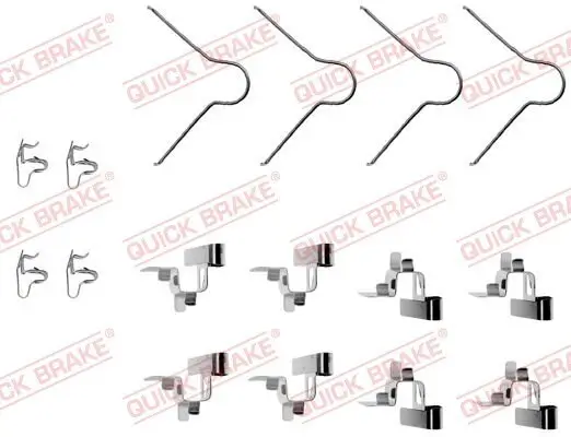 Zubehörsatz, Scheibenbremsbelag QUICK BRAKE 109-1030